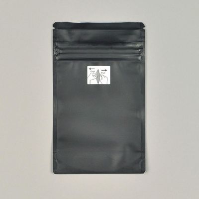 4" x 6.63" + 2"BG 4.8 mil 1/4th oz Child-Resistant Pouch - Black, 2000/CS