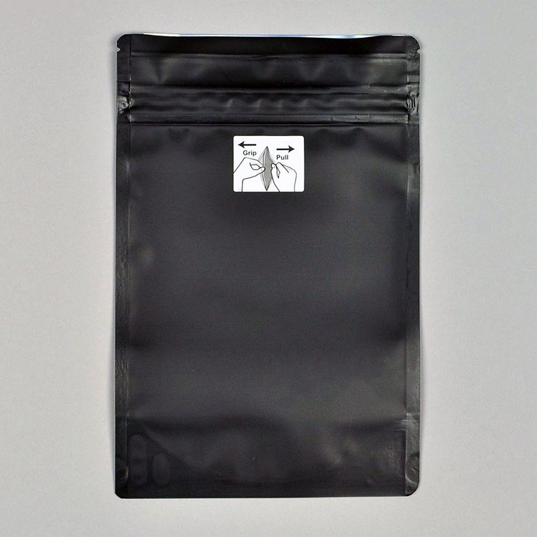 5" x 8.13" + 3"BG 4.8 mil 1/2 oz Child-Resistant Pouch - Black, 1000/CS