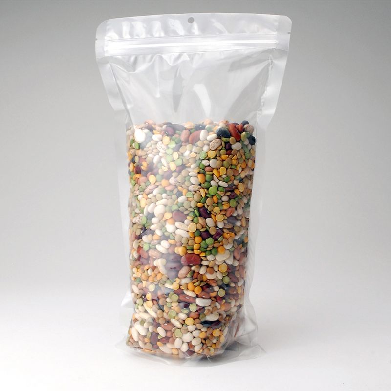 Clear Stand-Up Pouch 7" X 11" + 4"BG - LK Packaging SKU# SUP7114