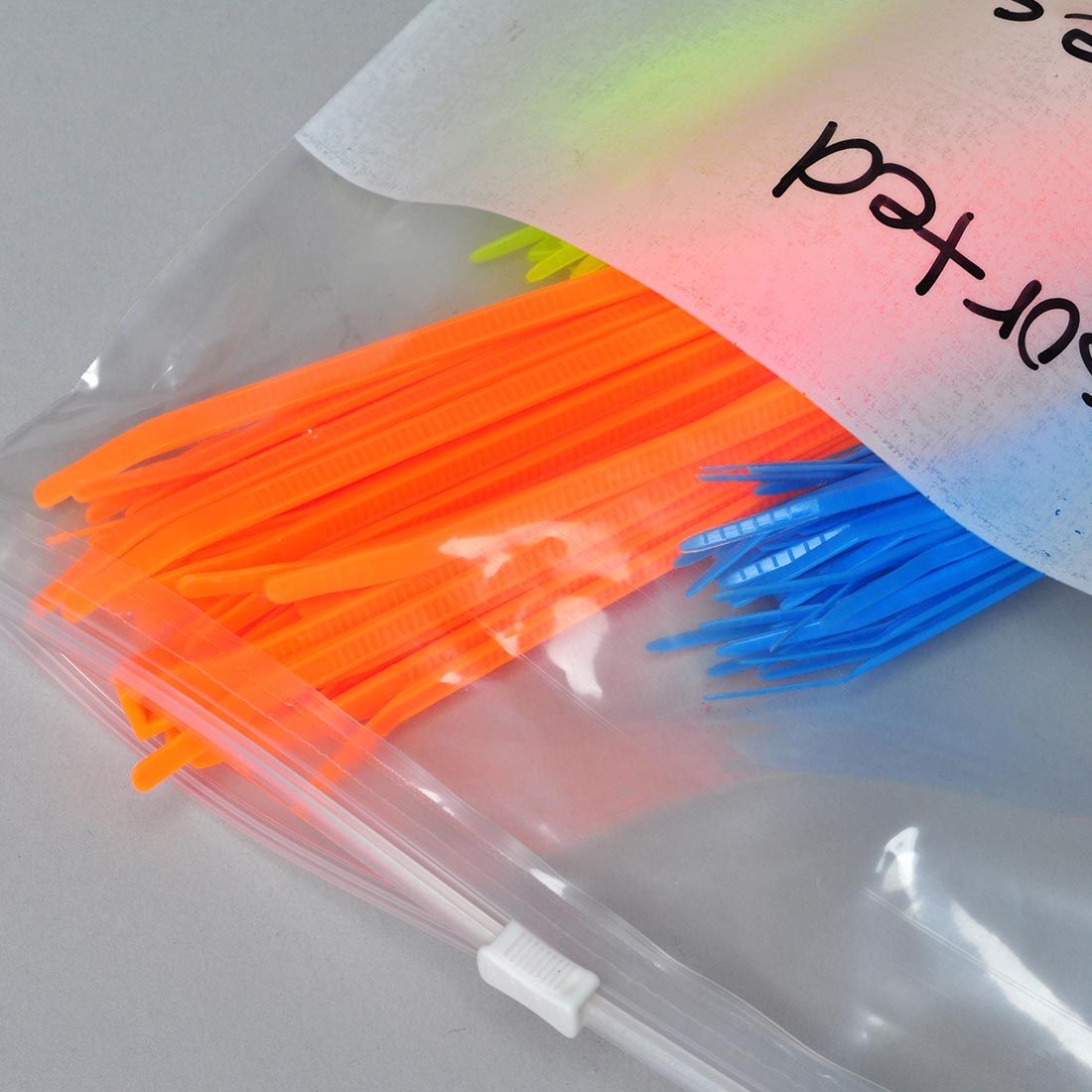 Polyethylene Slide Seal Bag w/ Write-on Block 6" X 9" SKU# FSL30609W