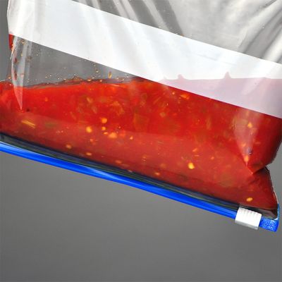 No Leak Slide Seal Bag w-Write On Block 8" X 7" SKU# FSL20807W