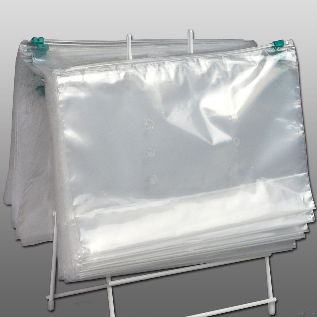 11 LDPE Vented Slide Seal Bag 11" X 7" + 3"BG - LK Packaging SKU# FSL1173VTD