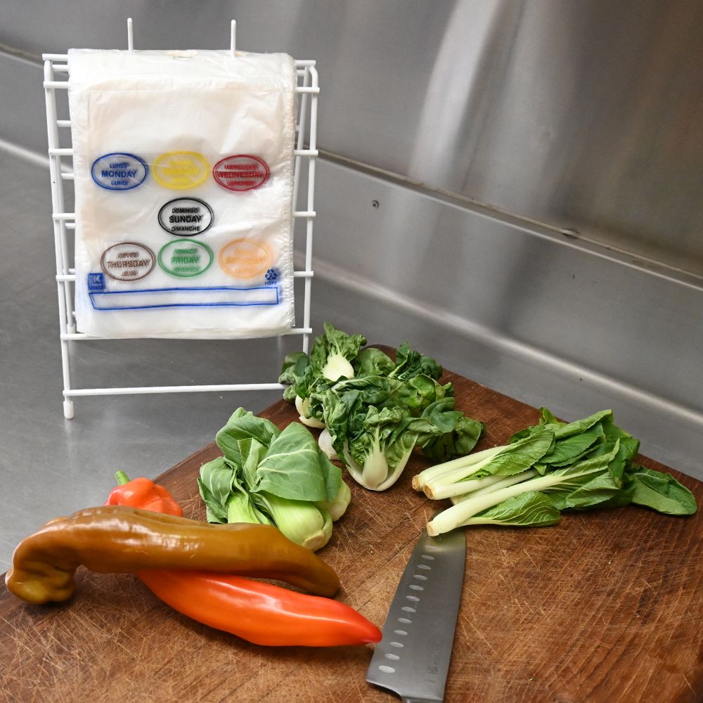 Portion Control Saddle Pack Printed All Days (7 colors) 6.5" X 7" + 1.75"LP + 1.75"FB SKU# PCAD6507