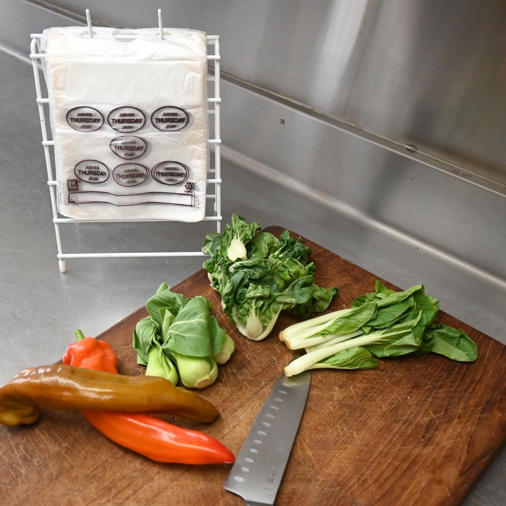 Portion Control Saddle Pack w/ Thursday (print in Brown) 6.5" X 7" + 1.75"LP + 1.75"FB SKU# PCTHU65…