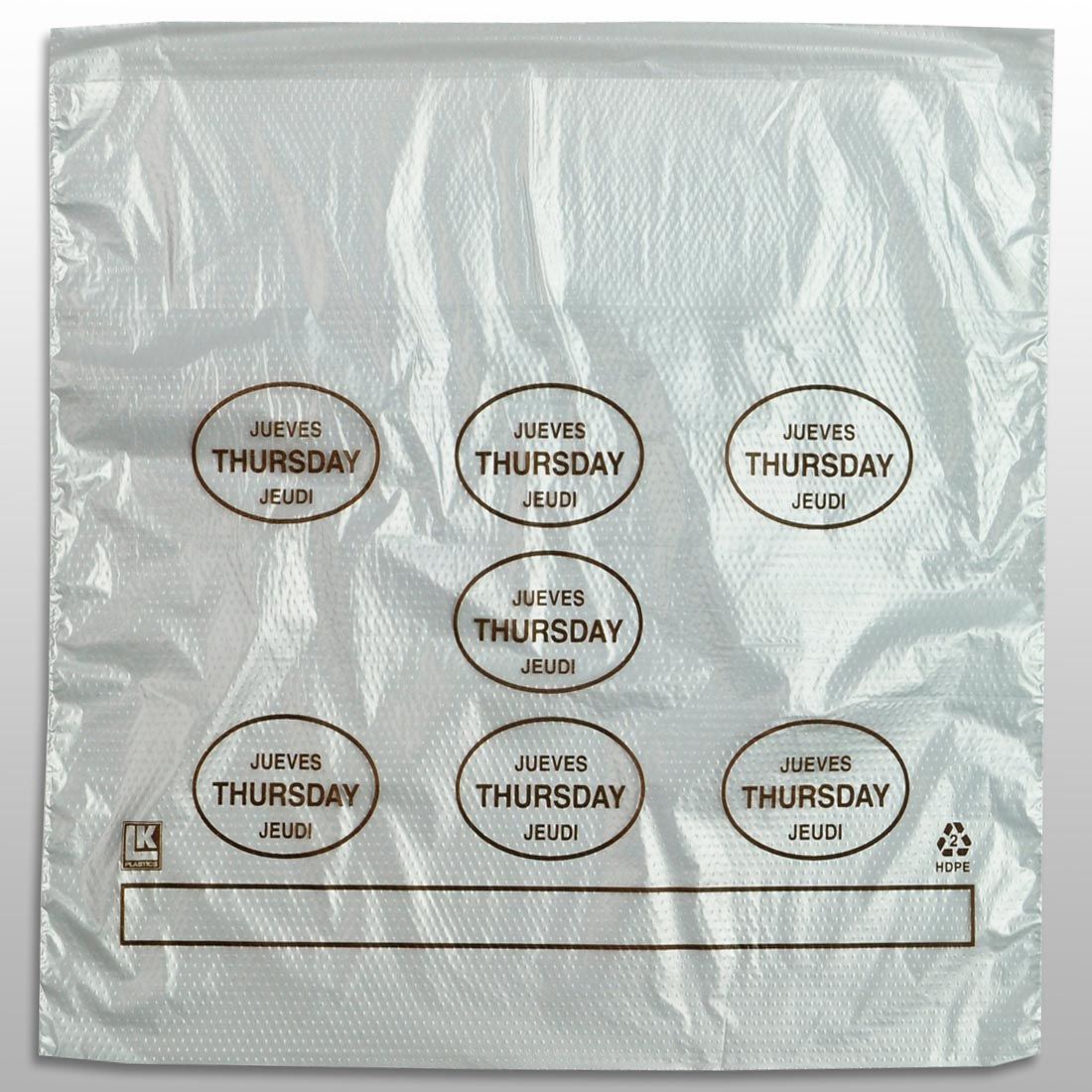 Portion Control Saddle Pack w/ Thursday (print in Brown) 10" X 8.5" + 2"LP + 2"FB SKU# PCTHU1085