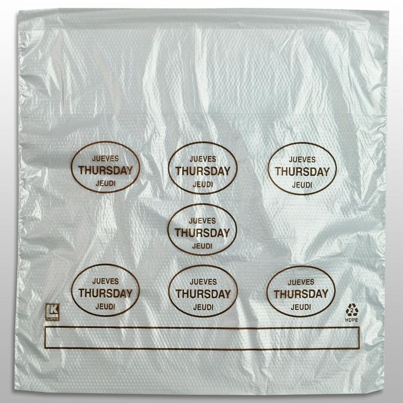 10 Portion Control Saddle Pack w/ Thursday (print in Brown) 10" X 8.5" + 2"LP + 2"FB SKU# PCTHU1085