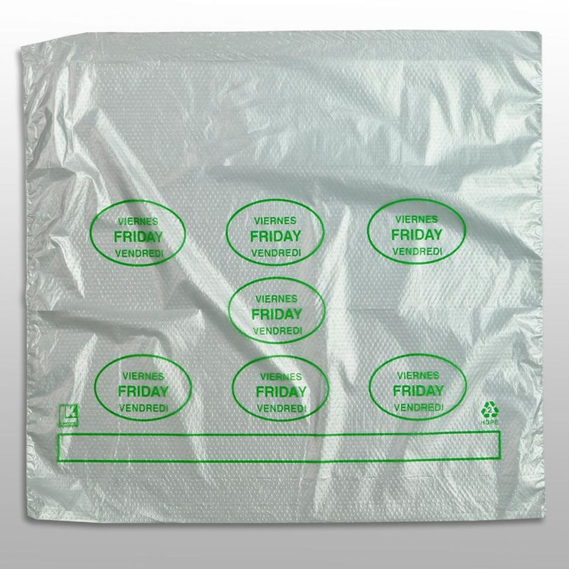 10 Portion Control Saddle Pack w/ Friday (print in Green) 10" X 8.5" + 2"LP + 2"FB SKU# PCFRI1085