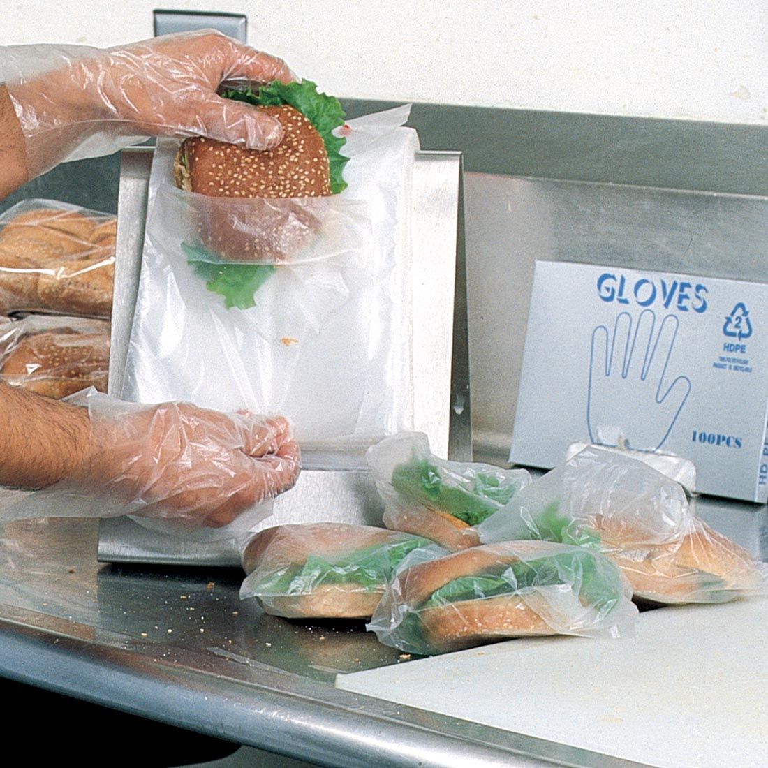 5 1/2 X 5 1/2 + 1 1/2 FB Clear Saddle Pack Sandwich Bag 0.5 mil 2,000/cs| Prism Pak