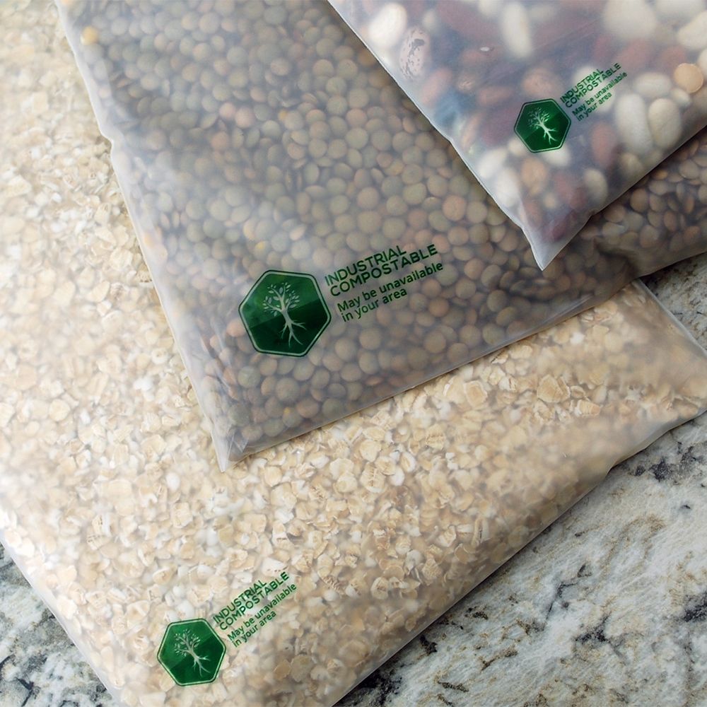 9" X 12" 2 mil Compostable Zipper Bag, 1,000/CS