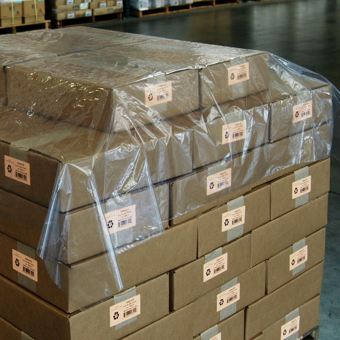 LK Plastics | 75 X 75 Clear Low Density Polyethylene Pallet Top Sheet 1.25 mil /RL| Prism Pak