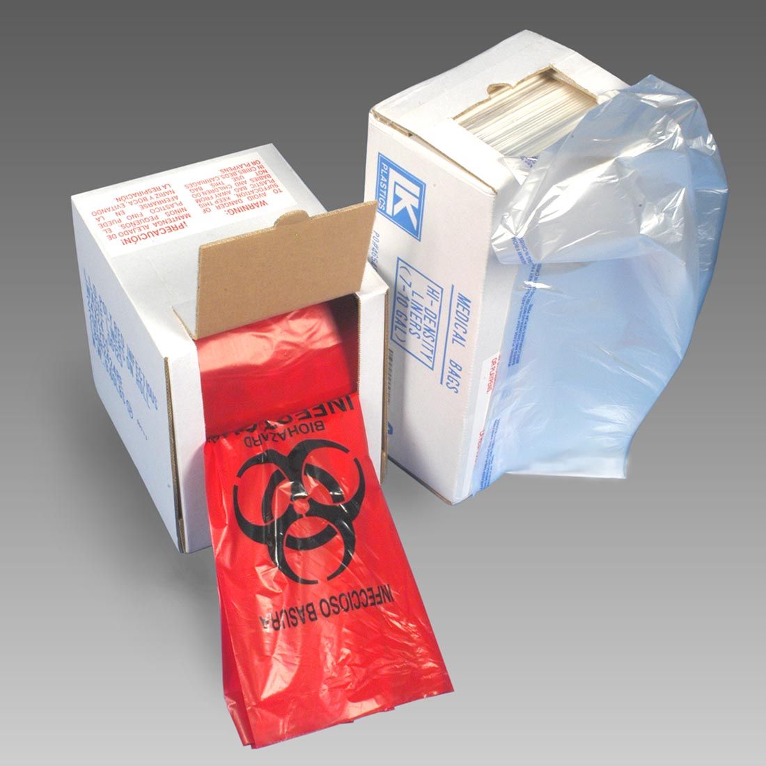 2 gal. Red Infectious Waste Liner Linear Low Density| Prism Pak
