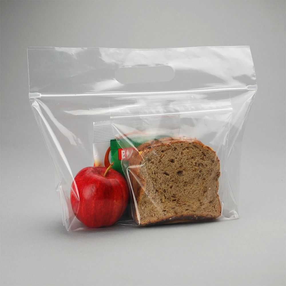 11" X 6" + 4"BG + 2"LP 1.5 mil Fast Take Zipper Lunch Bags, 1,000/CS