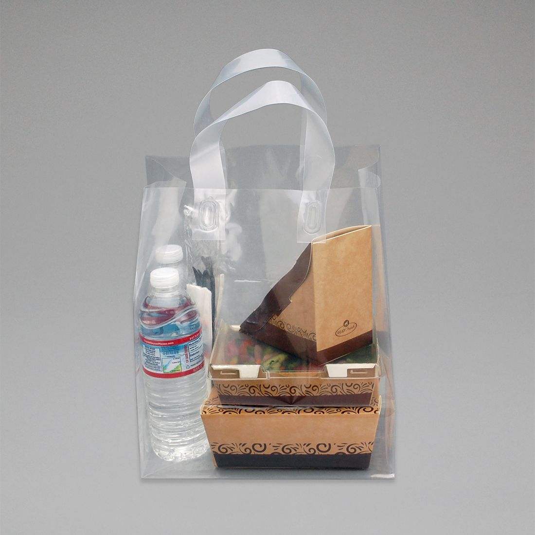 9.75" X 6.25" X 11.5" + 6.25"BG 3 mil Fast Take Soft Loop Handle Bag (Large), 200/CS