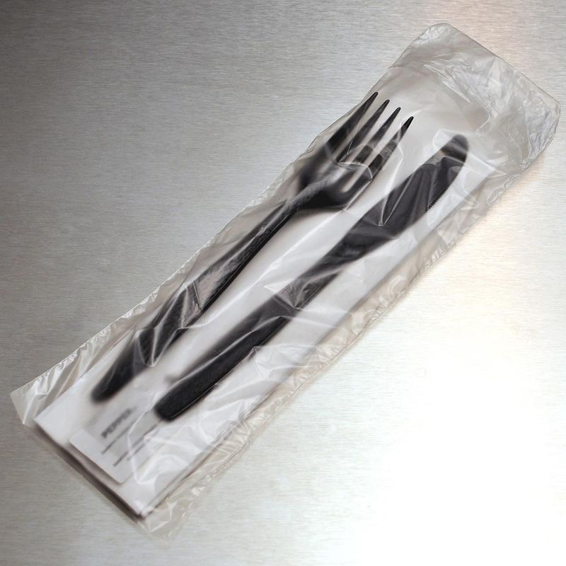 2.5" x 9.5" + 1.5"LP 1 mil LDPE Silverware Bag -- Flat Pack, 2000/CS