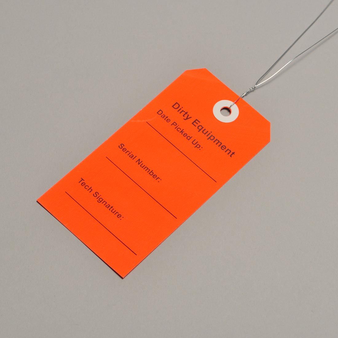 "Dirty Equipment" Tag (Red)  2 5/16 X 4 3/4500/cs| Prism Pak