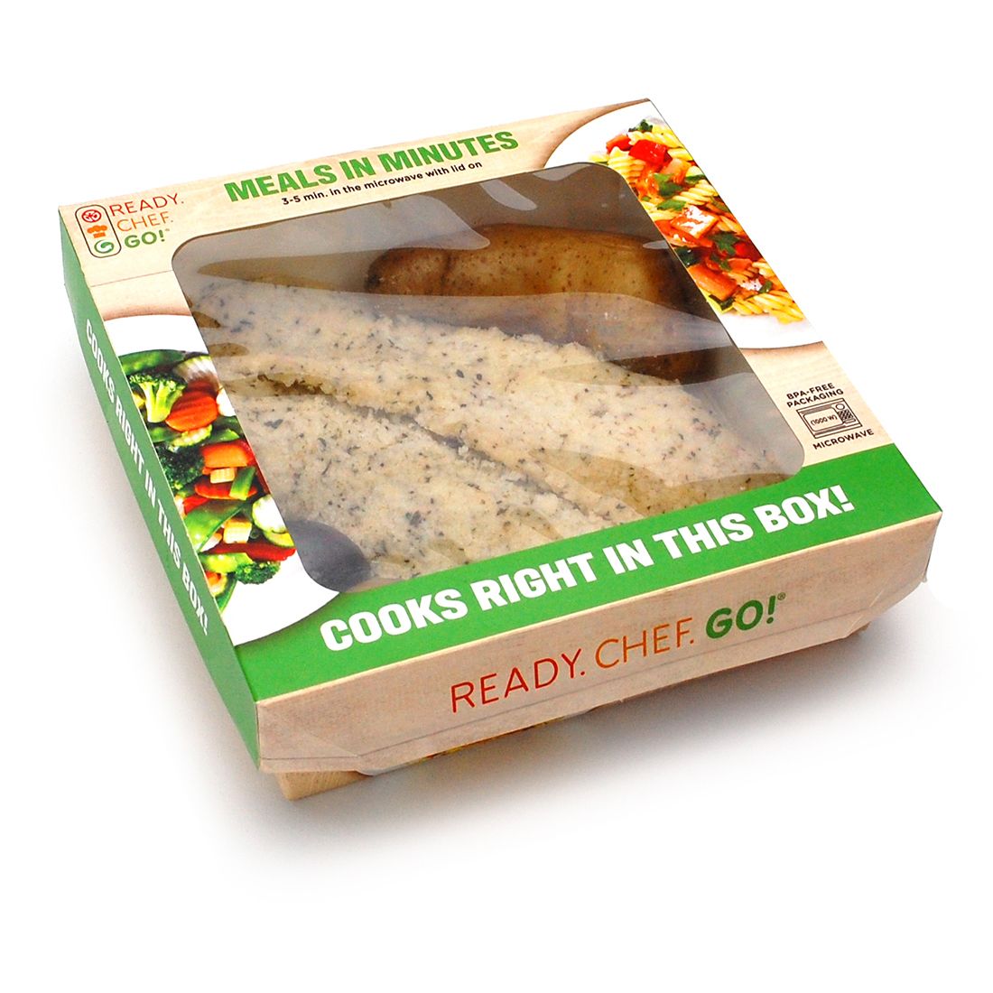 6.1 6.1" x 6.1" x 1.75" Ready. Chef. Go!® Medium Microwavable Container, 500/CS