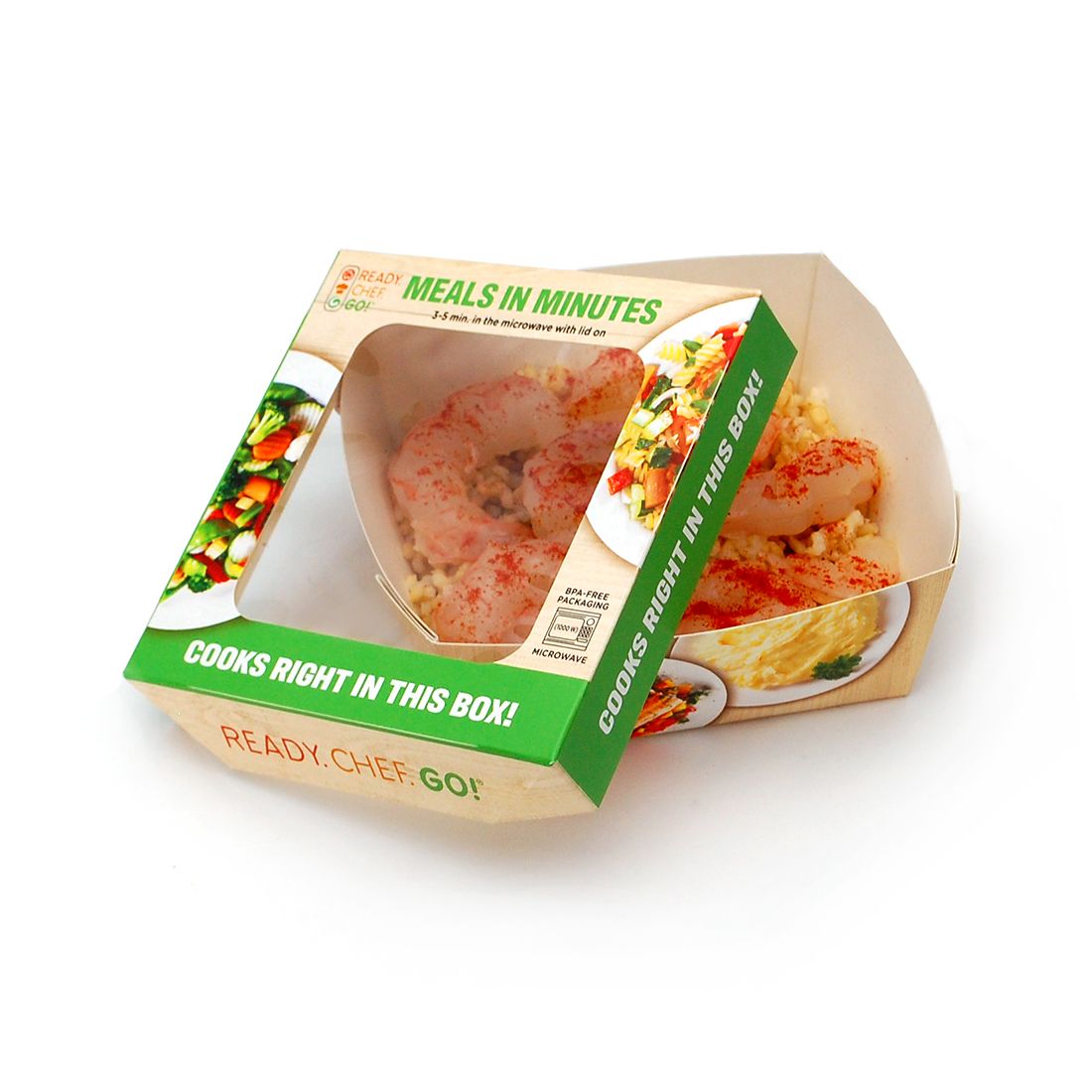 5" X 5"  Ready. Chef. Go! Small Microwavable Container, 500/CS
