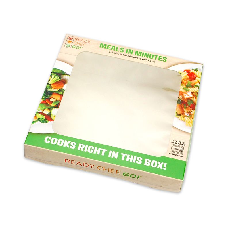 6.2" x 6.2" x 1" Lid w/ Clear Window for RCG-MWMD Medium Container, 500/CS