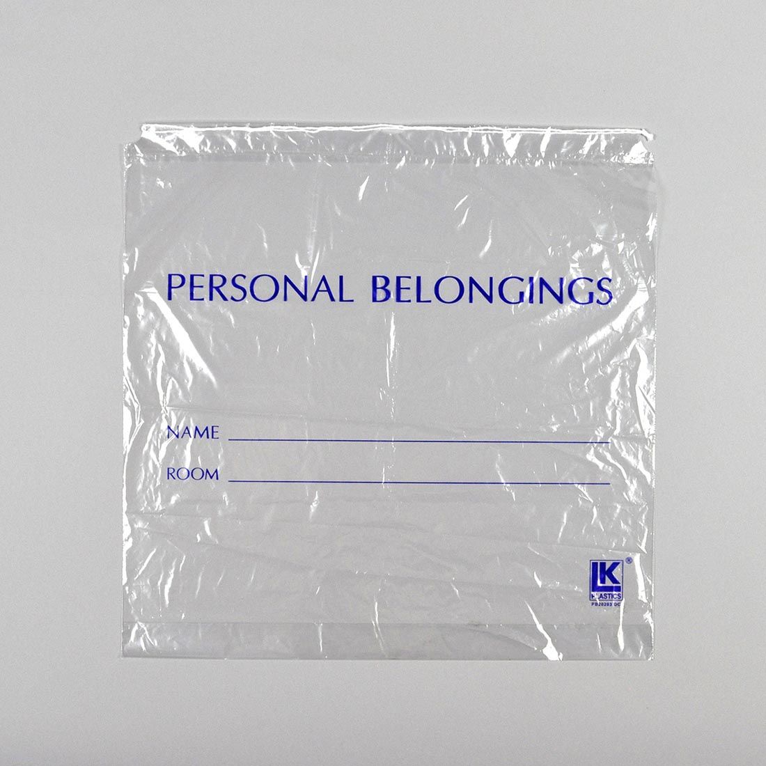 Clear Personal Belongings Bag with Cordstring Closure| Prism Pak