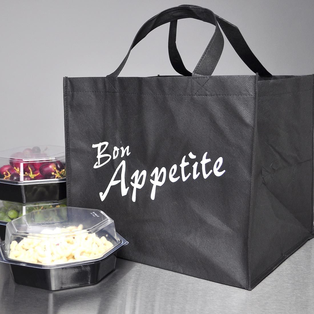 Non-Woven Polypropylene Bag -- Catering and Take Out  14 X 12 X 12 + 12 BG100/cs| Prism Pak