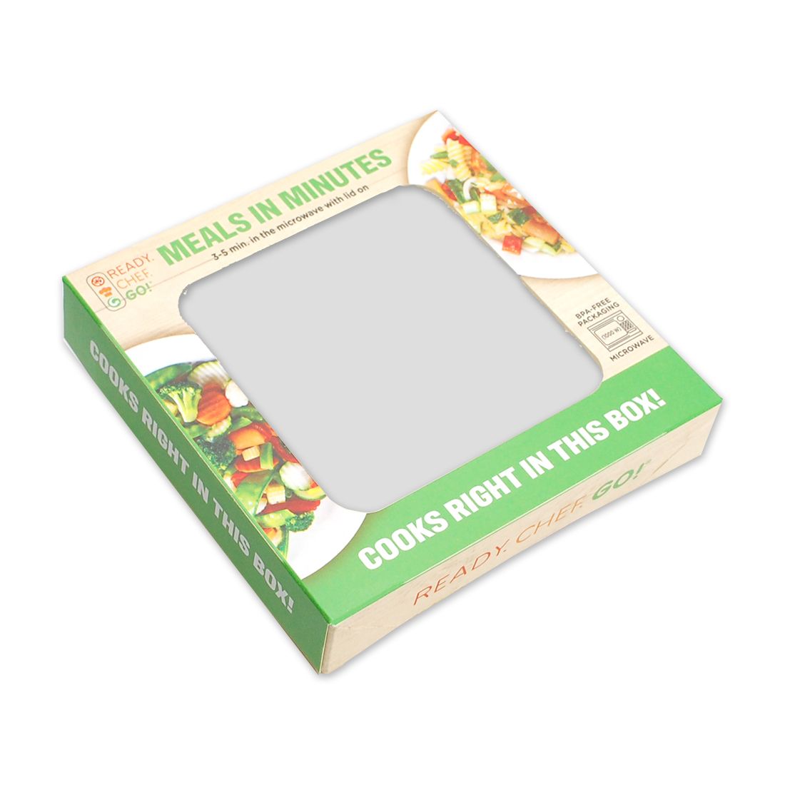 5.1" X 5.1"  Lid w/ Clear Window for RCG-MWSM Small Container, 500/CS