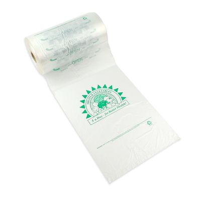 11" x 19" 0.5 mil HDPE Produce Bag -- Printed "5 a Day", 1200/RL