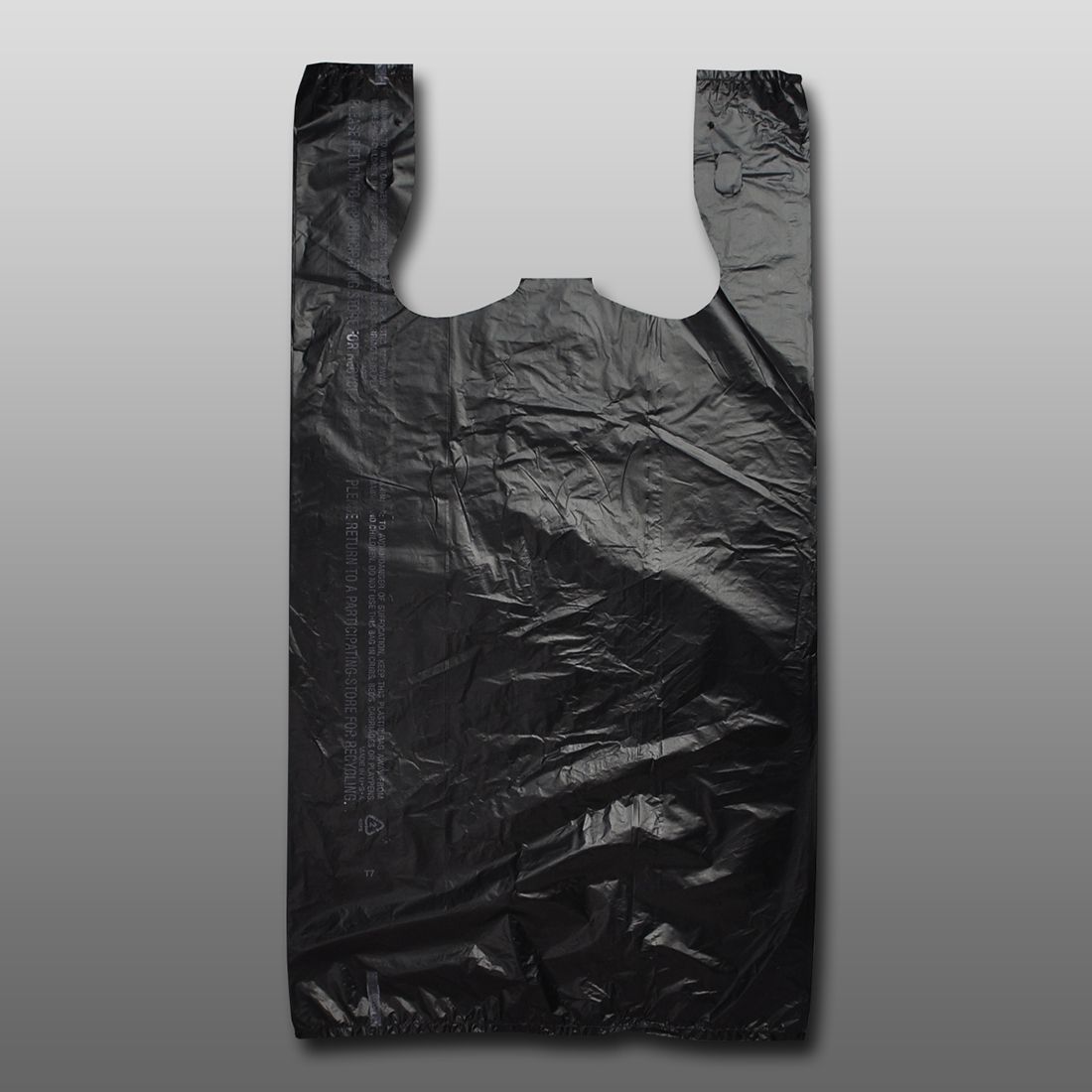 11 1/2 X 6 1/2 X 21 1/2 Economy Snap-Eze T-shirt Bag Plain (black) 0.55 mil 1,000/cs| Prism Pak