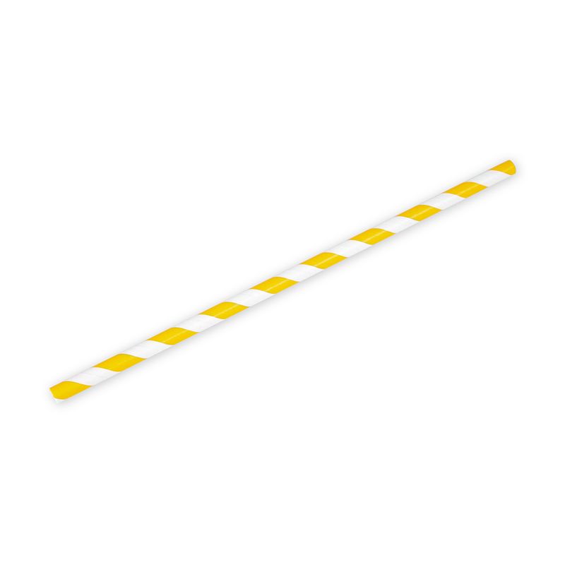 0.248" x 7.75" Jumbo Straw - Black - Unwrapped, 4800/CS