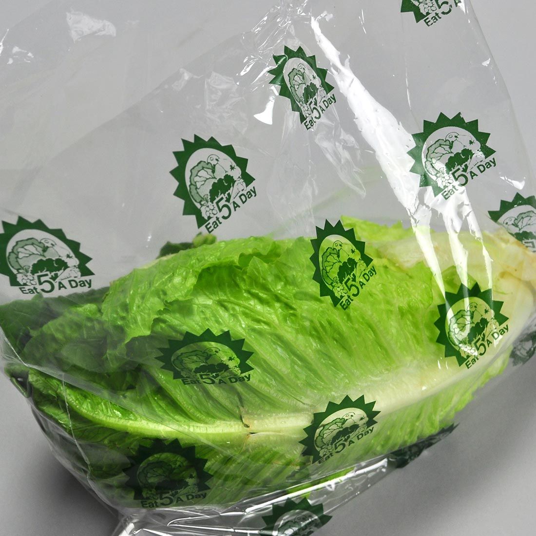 12 X 9 3/4 + 4 BG Co-Extruded Polypropylene Printed Lettuce Bag 1 mil 1,000/cs| Prism Pak