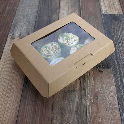 7.38" X 6.38" X 2.88" #ReadyFresh® To Go Container with Window (Medium), 300/CS