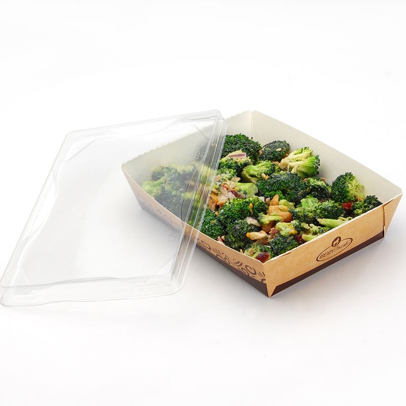 5.5" x 7.5" X 2" #ReadyFresh® Kraft Container (Large), 500/CS