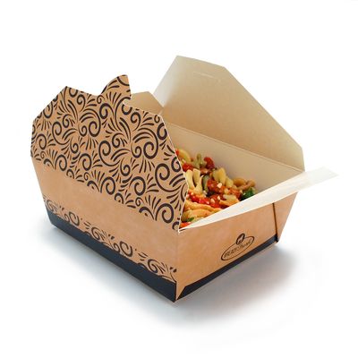 5.3" x 6.7" X 2.5" #ReadyFresh® Compostable  Multifood Box, 250/CS
