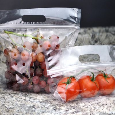 10.75" x 6" x 4"BG (1 lb.) 2.5 mil Polypropylene Vented Produce Pouch, 250/CS