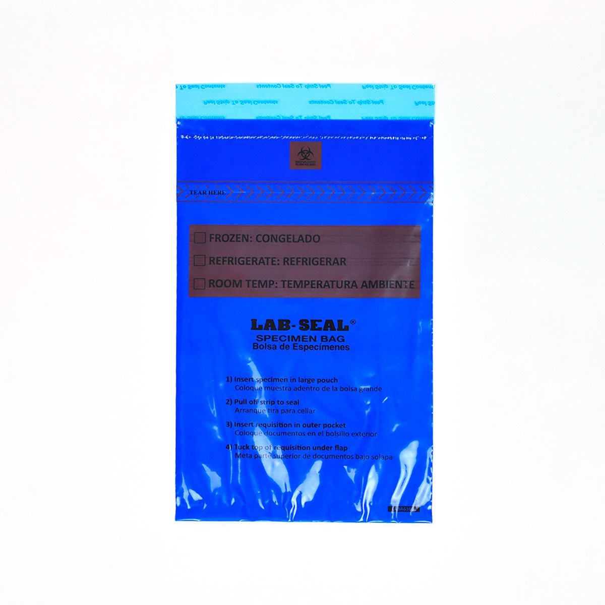 Specimen Bags Lab SealÃ‚Â®Tamper-Evident with Removable Biohazard Symbol - Blue Tint| Prism Pak