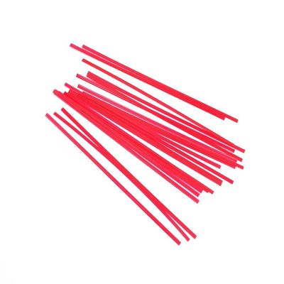 4" Plastic Covered Bag Tie -- Red, 10000/CS