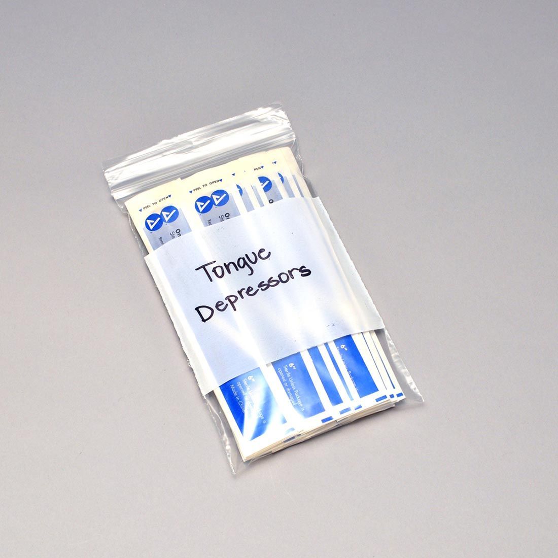 6" x 9" 2 mil Single Track Zipper Bag w/ Write-On Block, 1000/CS