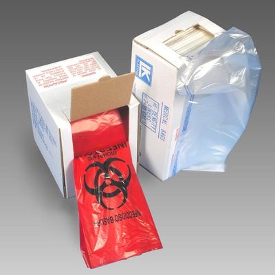 37" x 50" 1.5 mil Linear LDPE Red Infectious Waste Liner, 60/RL