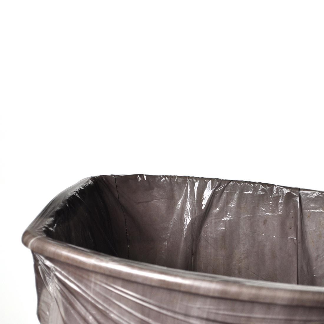 15" x 9" x 23" 0.4 mil Linear LDPE Standard Gauge 7 1/2-10 gal. Trash Can Liner -- Black, 500/CS