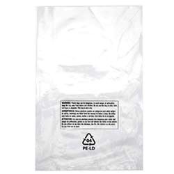 Layflat Suffocation Warning Bags 18x24 500/Case