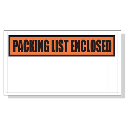 Packing List Envelopes  5.5X10 1000/Case