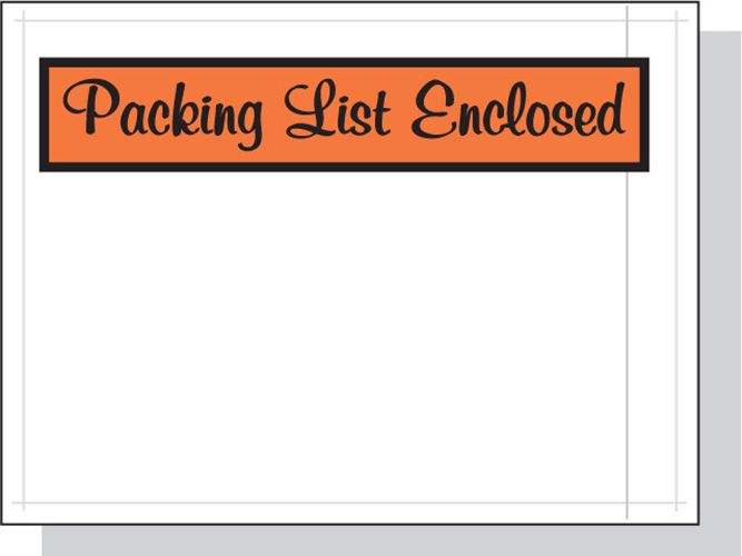 Packing List Envelopes  4.5X6 1000/Case
