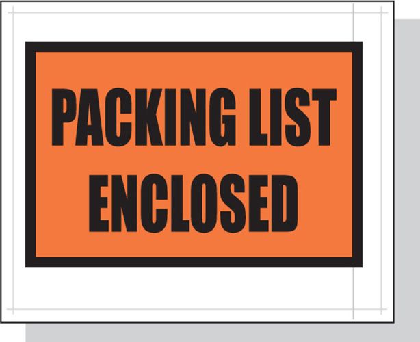 Packing List Envelopes  4.5X5.5 1000/Case