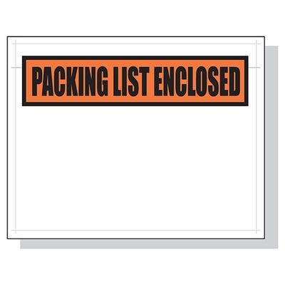 Packing List Envelopes  7X5.5 1000/Case