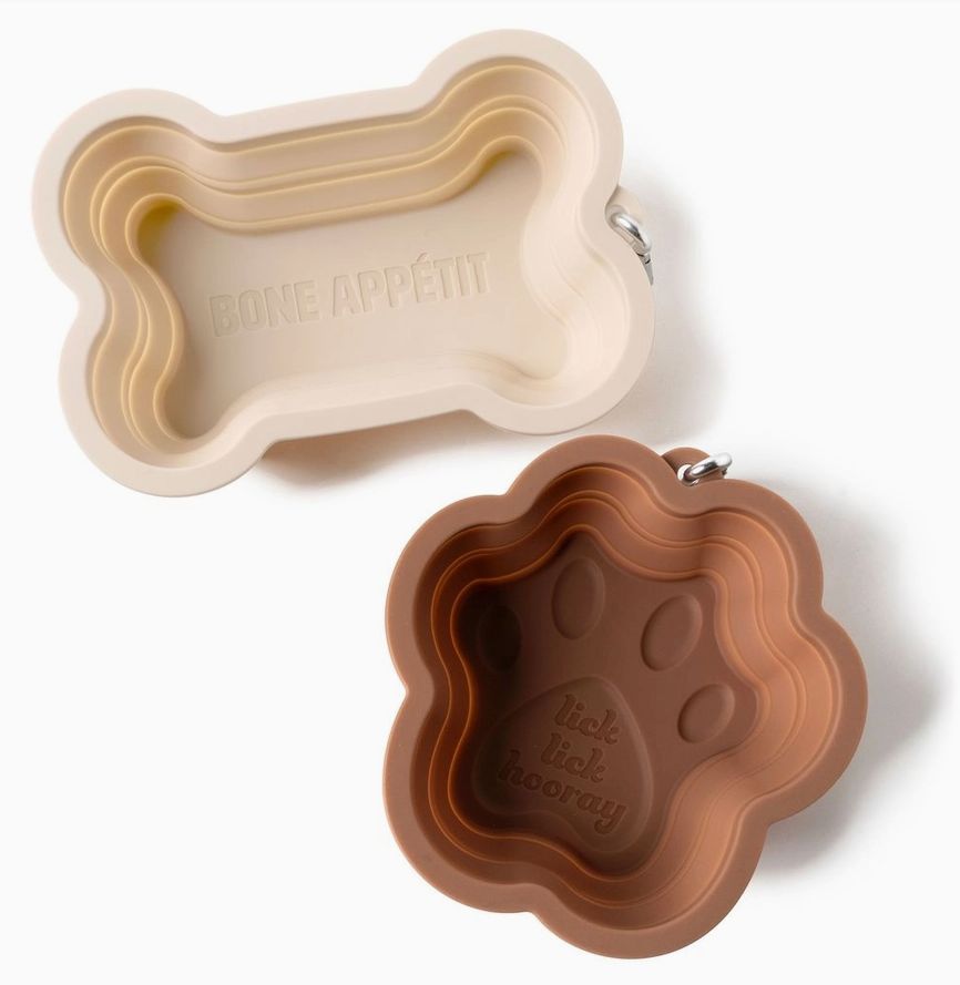Collapsible Doggie Dish - Paw - Lick Lick Hooray!