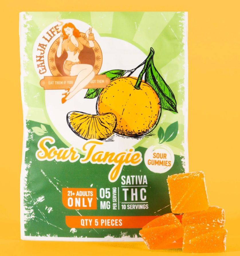 Sour Tangie - Sativa THC Gummies