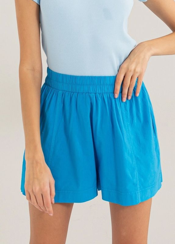 High Waist Shorts - Blue