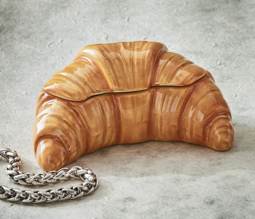 Croissant Lidded Trinket Box