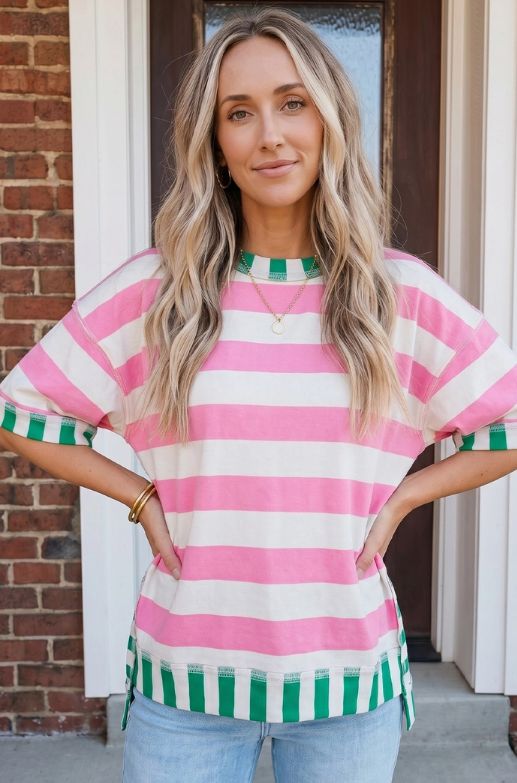 Green Peekaboo - Oversized Top