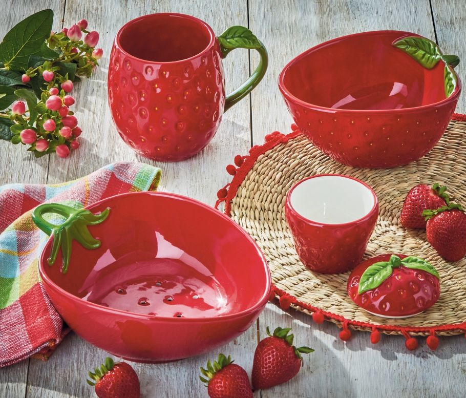 Strawberry Trinket Dish Strawberry Trinket Dish