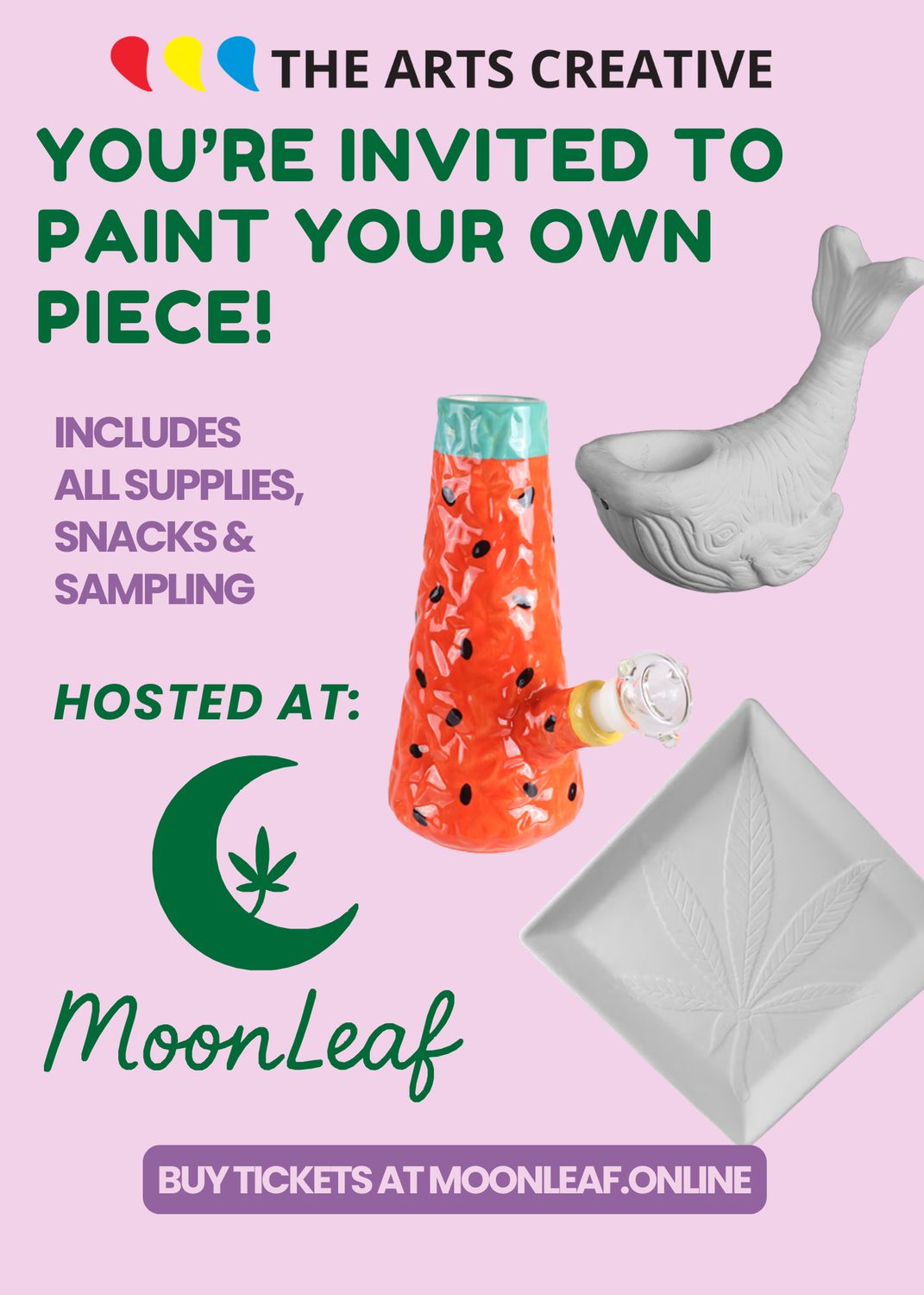 Ceramic Bong &amp; Pipe Painting -July 28th 2026